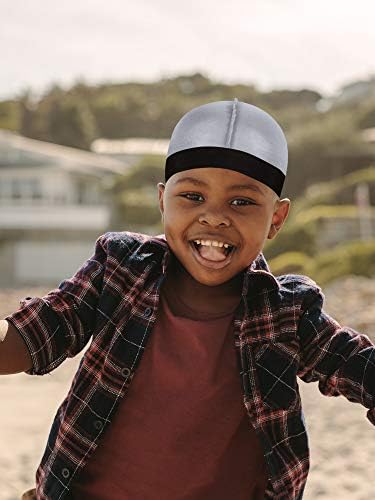 6-Piece Kids Satin Wave Caps