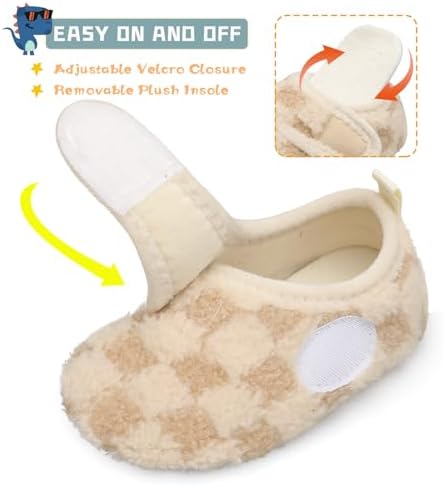 Scurtain Toddler Warm Winter House Slippers