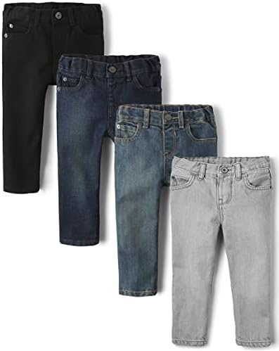 The Childrens Place Baby and Toddler Boys Basic Skinny Jeans Durable Denim Multipack