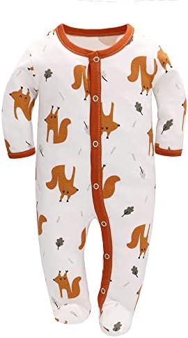 Infant Boys Girls Footie Onesies