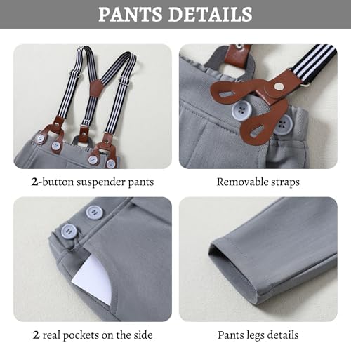 Gentleman Baby Outfit Set for Infants - 6-Piece Wedding Grooming Attire