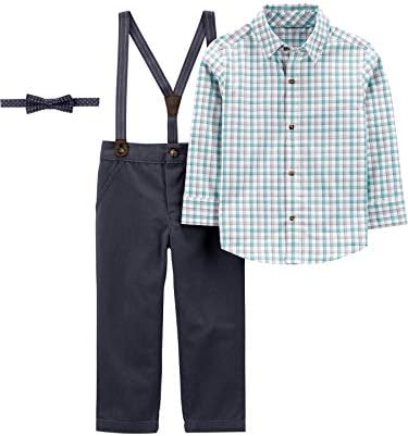 Simple Joys by Carters toddler boys 4-piece bow tie and suspenders set