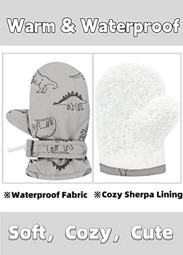 Our Toddler Gloves - Waterproof Winter Warm Lined Fleece Mitten for Kids Babies