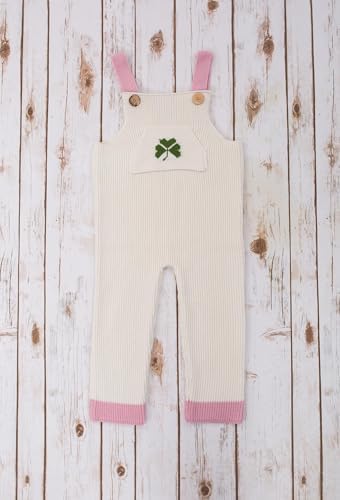 SAOL shamrock button romper