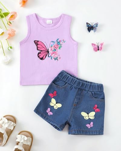 Mikrdoo Baby Girl Clothing Toddler Newborn toage summer outfits set