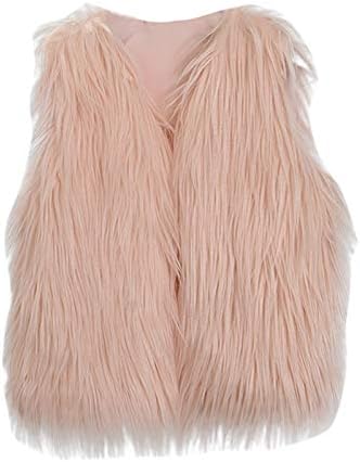 Faux Fur Winter Jacket for Kids - Reversible with Hood 3-7 Years