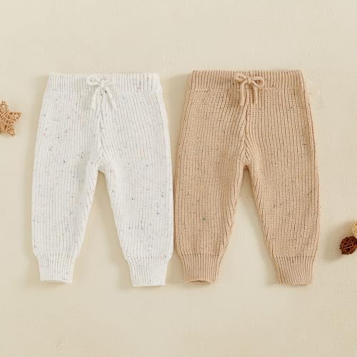 Stretchy Drawstring Cotton Tank Top Leggings for Baby GirlBoy - 2Pack