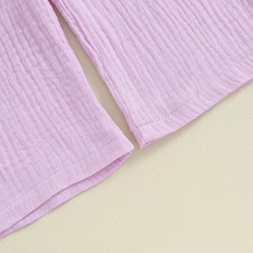 Perfect Summer Outfit for Toddlers Girls Comfortable Cami Linen Pants Set