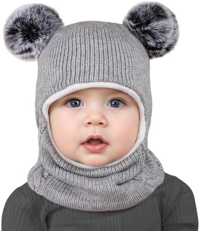 Winter Infant Balaclava Beanie Set for Kids