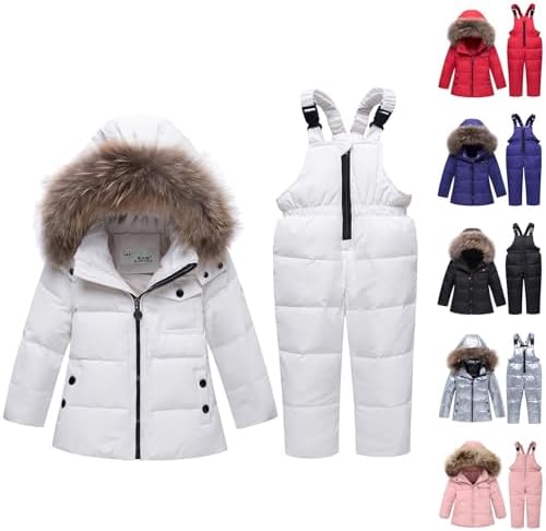 Kids Ski Set Winter Thickened Jacket Pants Child