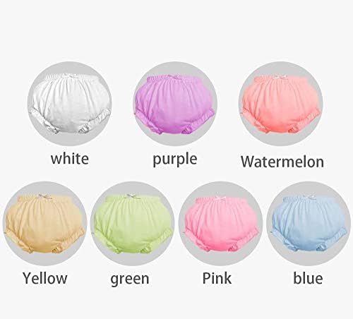 7Pack Baby Bloomers Soft Comfortable for Toddler Girls