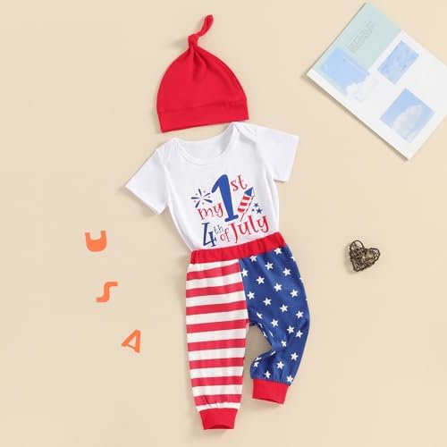 Perfect 4th Of July Baby Outfit For Boys All American