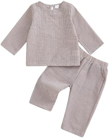 Adorable Plaid Outfit Set for Fall and Winter