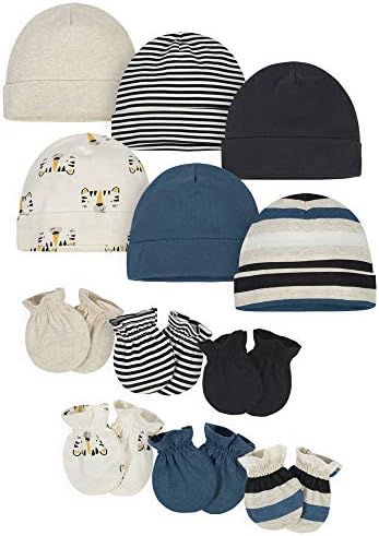 Onesies Brand Baby 12-Piece Cap Mitten Set