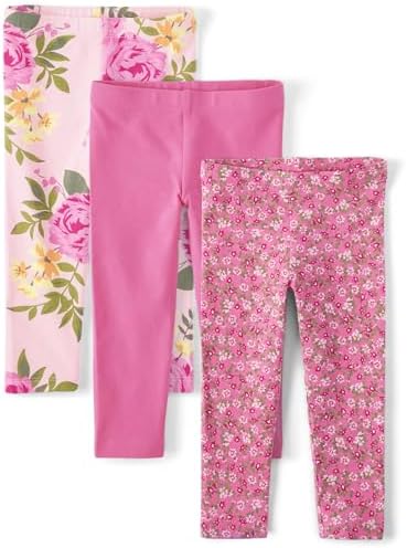The Childrens Place Baby Girls Leggers 3-Pack Fun comfy and stylish