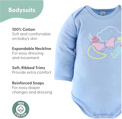The Peanutshell Baby Layette Gift Set for Baby Girls - Purple Butterfly