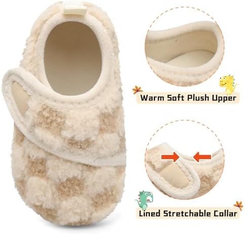 Scurtain Toddler Warm Winter House Slippers
