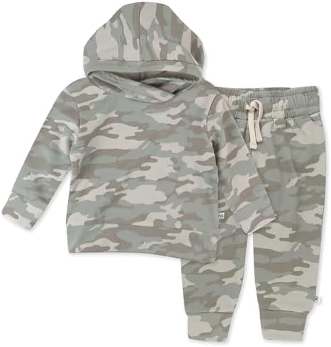 HonestBaby Organic Cotton Hoodie Pant Set for Baby Toddler
