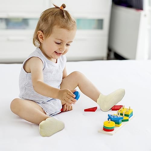 SkiBeaut 12 Pairs Toddler Non Slip Socks for Kids