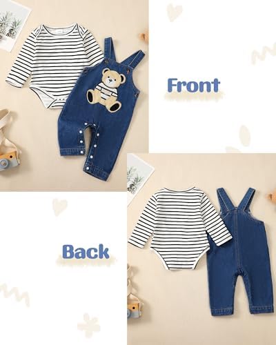 Unique Stripe Animal Romper for Newborn Boy