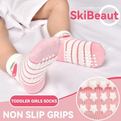 Cushy Grip Non-Slip Baby Socks for Girls Soft toddler wool socks