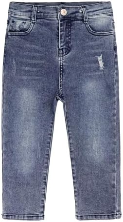 KIDSCOOL SPACE Kids Ripped Denim Jeans for Boys and Girls