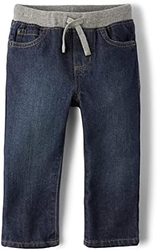 Perfect Creators Little Men Style - Boys Baby Straight Leg Pull On Jeans