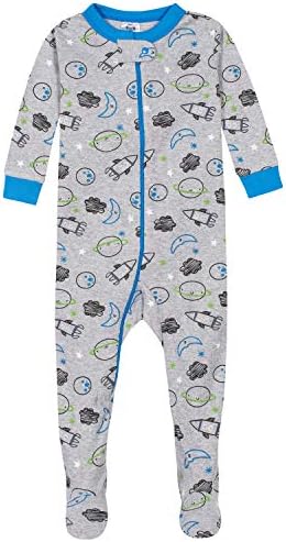 Gerber Baby Boys 4-Pack Footed Pajamas for Safe Sleep