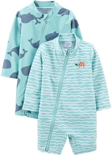 boys 2-pack 1-piece zip rashgaurd