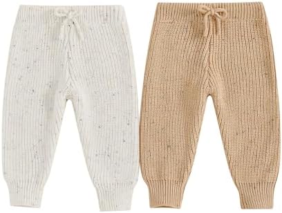 Stretchy Drawstring Cotton Tank Top Leggings for Baby GirlBoy - 2Pack