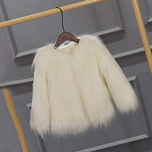 Soft Faux-Fur Winter Jacket for Toddlers Waterproof Windproof
