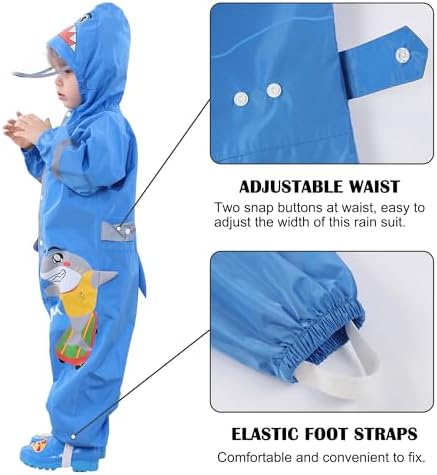 Fewlby Cute Toddler Rain Jacket