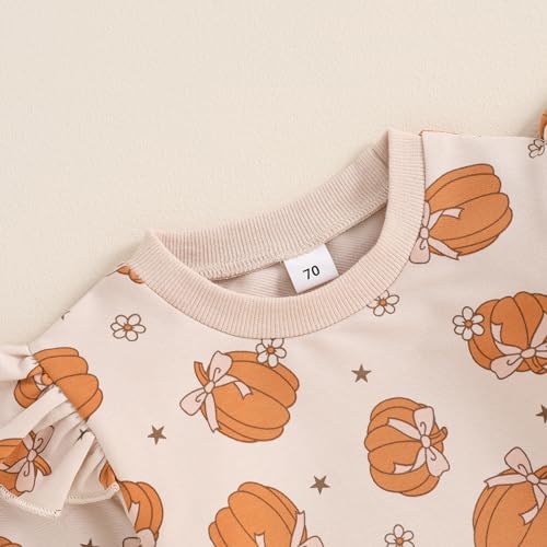 Halloween Spooky Toddler Outfit - Cute pumpkin Sweater Pants Set