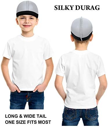 6-Piece Kids Satin Wave Caps