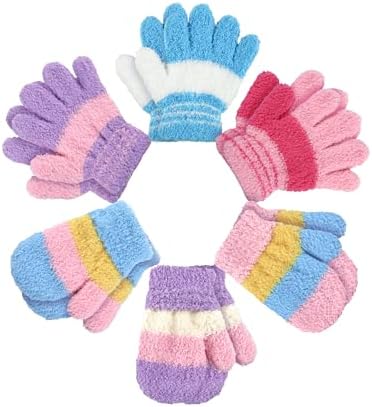 SATINIOR toddler knitted gloves Wintry Warm