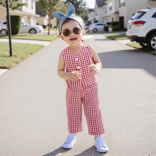 Plaid Outfit for Toddler Girls - Steal These Spring