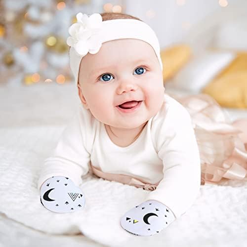 Geyoga 6 Pair Newborn Baby Mittens No Scratch