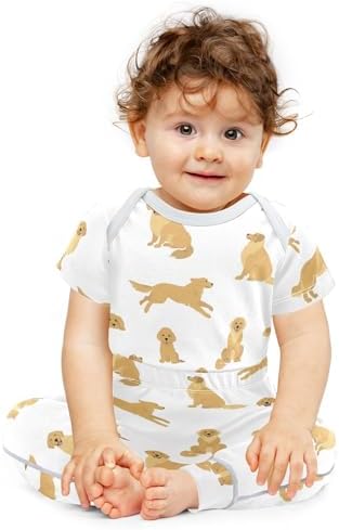 VVFlexi Baby Bodysuits Pants Sets Gnome Mushroom Short Sleeve