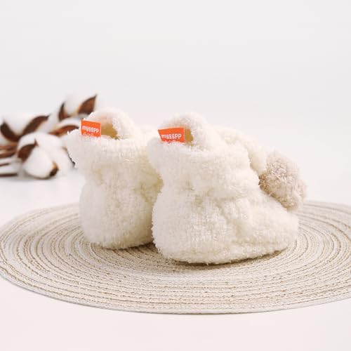 COSANKIM Baby Booties Newborn Fleece Non-Slip Cold Weather