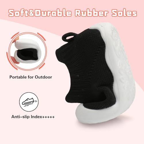 Adorable Soft Sock Shoes Non-Slip Baby Shirts Breathable for Kids