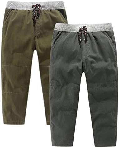 Cotton Fit for Toddler Boys 2PK Pants for 2-9 yrs
