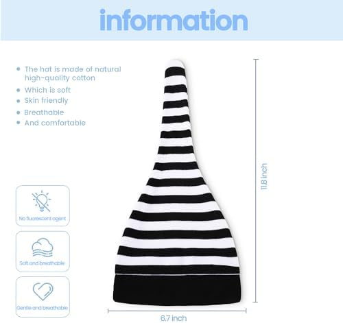 8-Piece Baby Adjustment Hats Set for Newborns