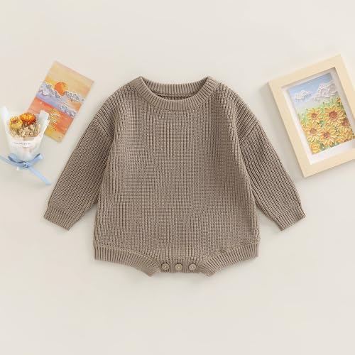 Adorable Winter romper for Baby - toddlerunisexcable knit