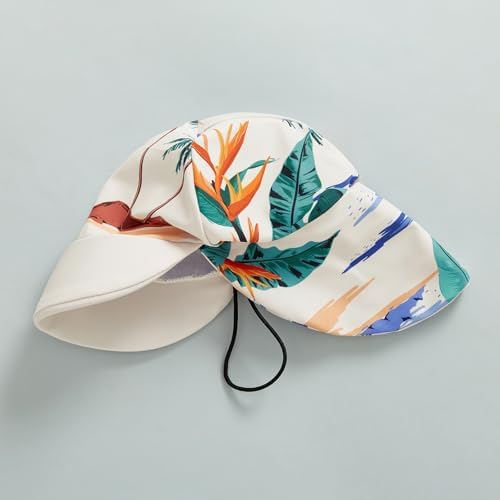 Toddler Boy 3-Piece Swimsuit Set Rash Guard with Sun Hat