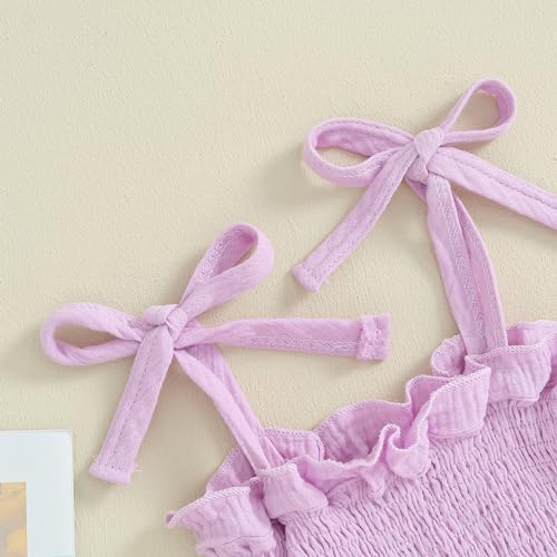 Perfect Summer Outfit for Toddlers Girls Comfortable Cami Linen Pants Set