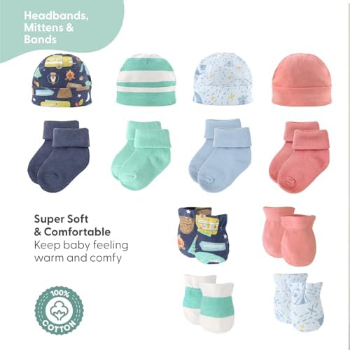 The Peanutshell Layette Gift Set - 30 Piece for Newborn Boys Girls