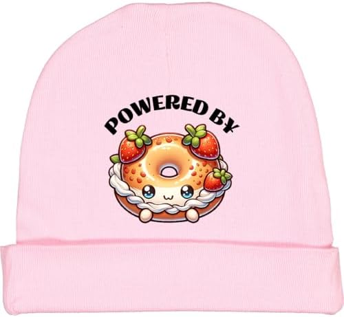 Cute Baby Beanie with Bagel Design
