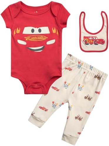 Disney Baby Boys Outfit Set - 3 Piece Newborn Essentials