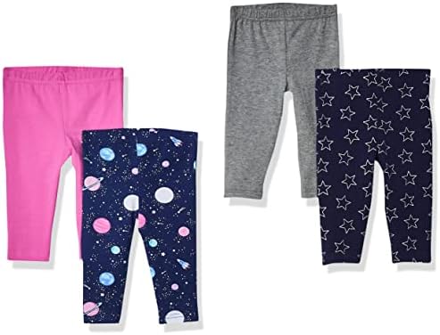 Hudson Babys Cozy Cotton Pants and Leggings for Baby Girls