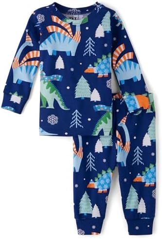 Boys Dinosaur Heads Long Sleeve Pajama Set